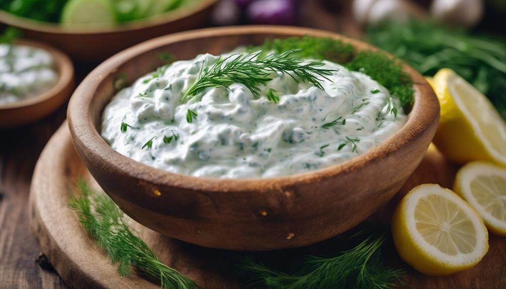 creamy cucumber yogurt dip