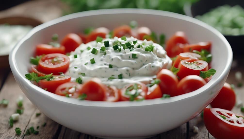 creamy tangy dairy topping