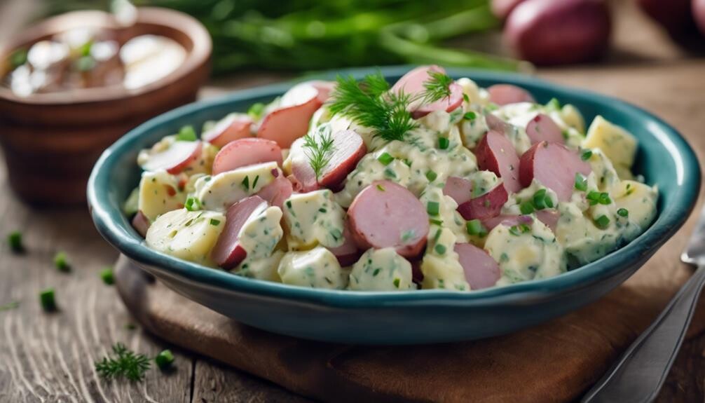 crispy bacon and herbs