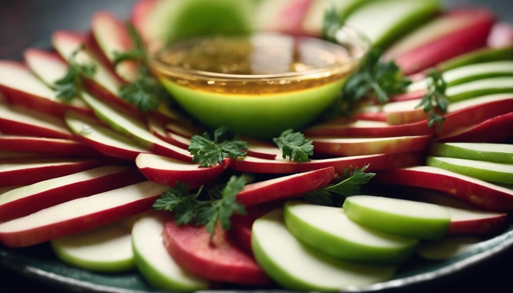 crispy fall apple slices