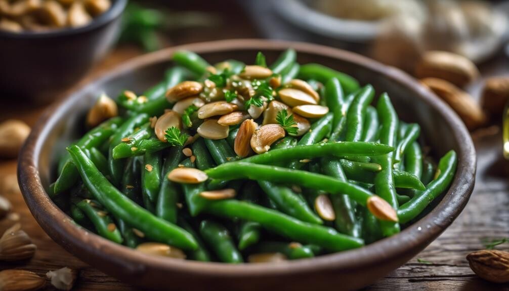 crispy garlicky green beans