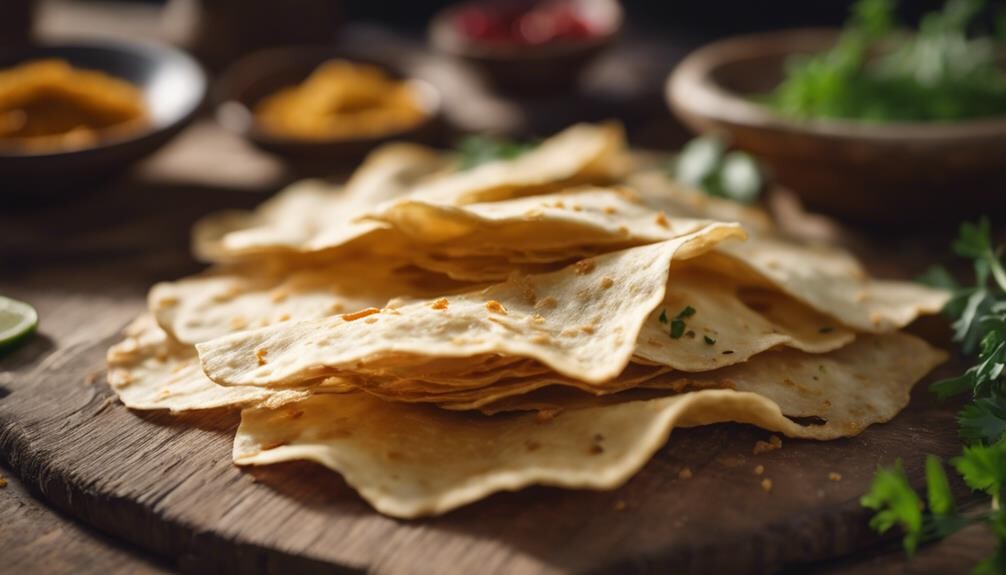 crispy indian lentil wafer