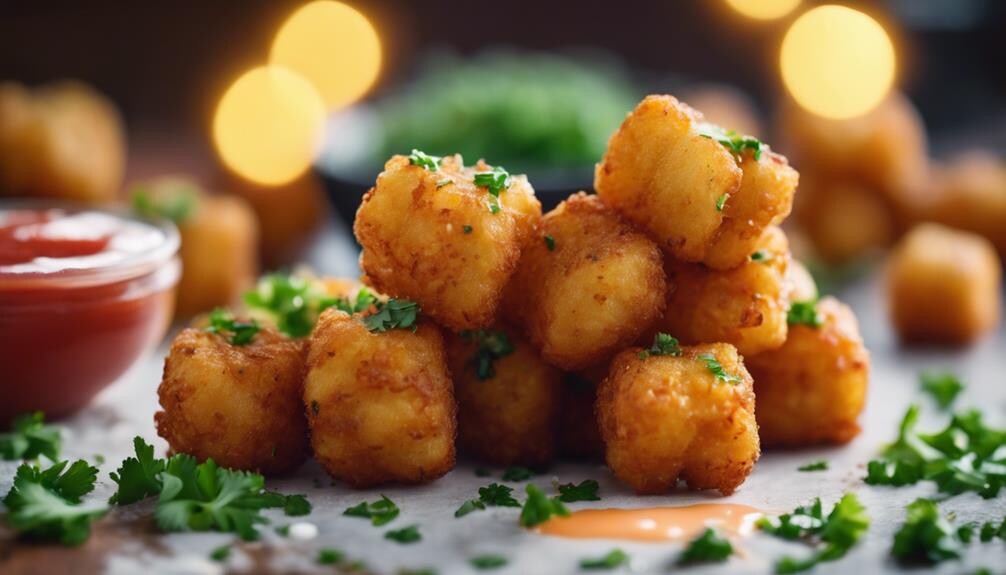 crispy potato snack bites