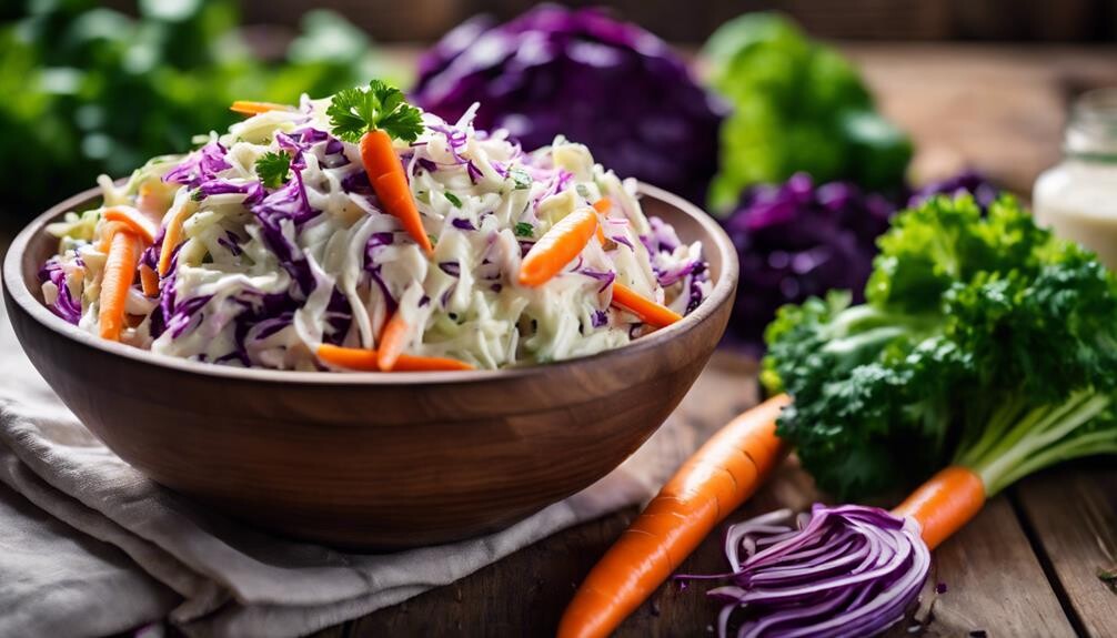crunchy cabbage and carrots