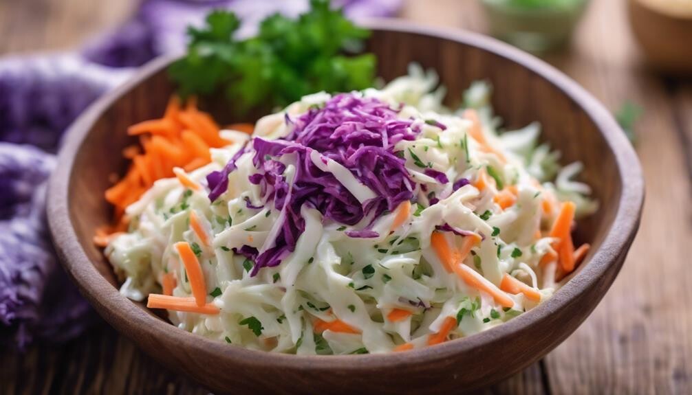 crunchy cabbage and carrots