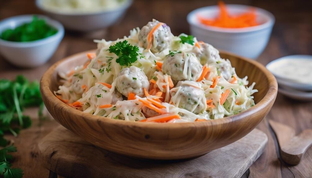 crunchy cabbage and carrots