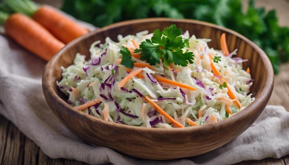 crunchy cabbage and mayo