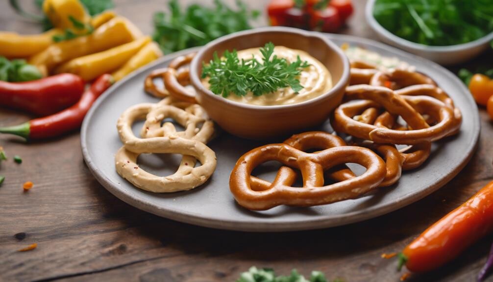 crunchy snacks with salt