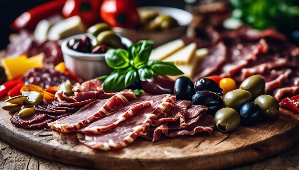 delicious antipasto plate display