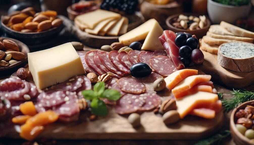 delicious assortment of meats