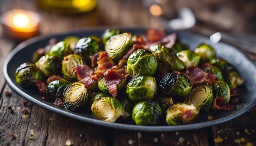 delicious bacon infused brussels sprouts