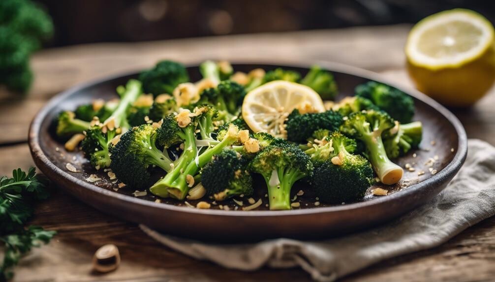 delicious parmesan coated broccoli dish