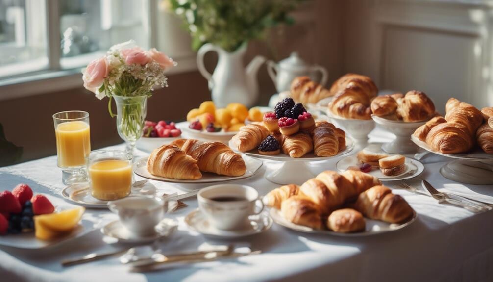 delicious pastry selection