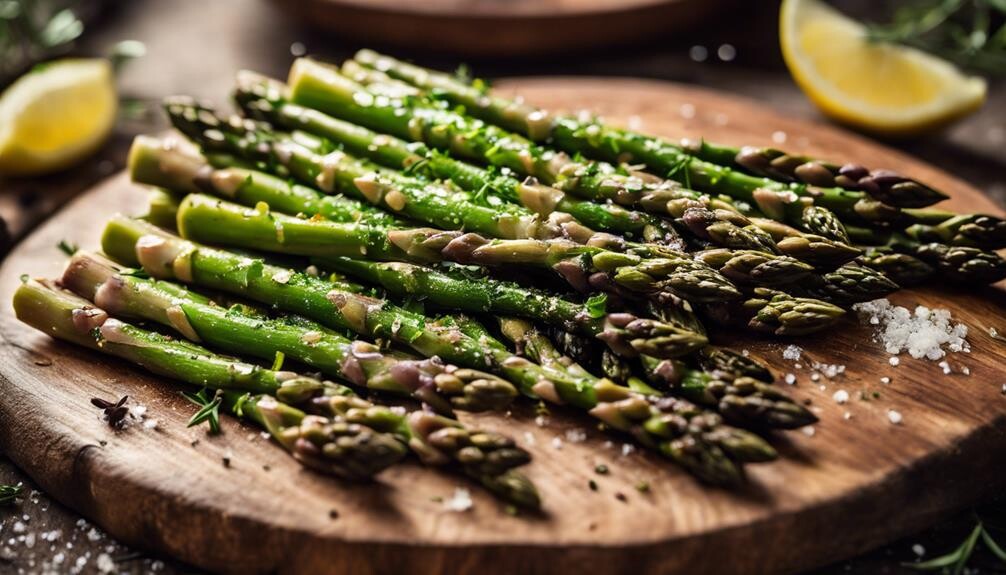 delicious roasted herb asparagus