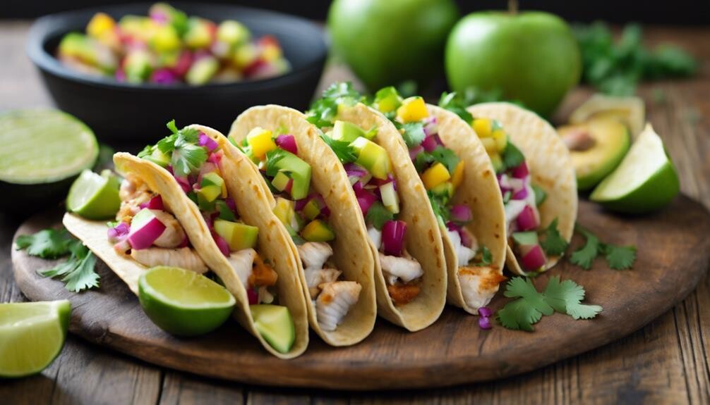 delicious seafood in tortillas