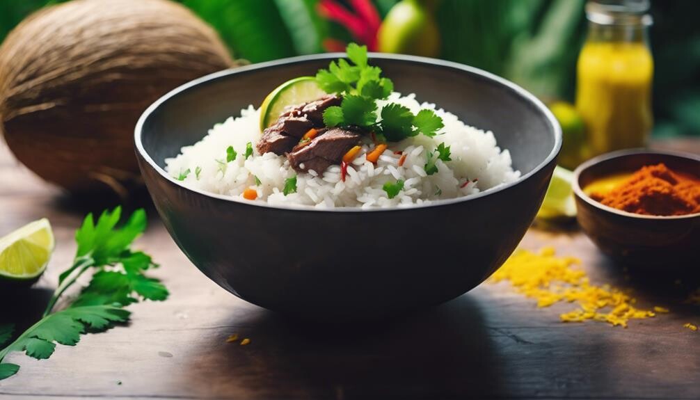 delicious tropical coconut dish