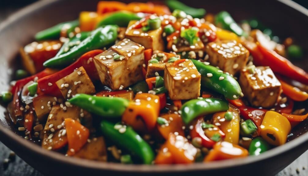 delicious vegan tofu dish