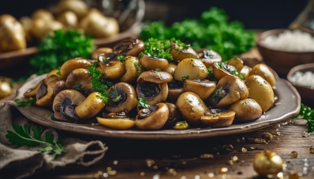 deliciously cooked mushrooms dish