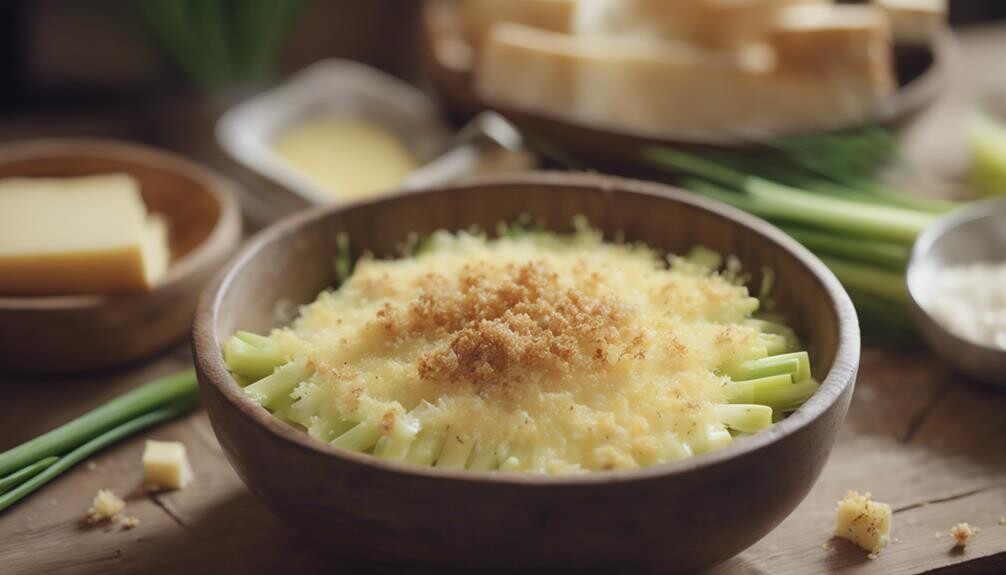 deliciously creamy leek dish