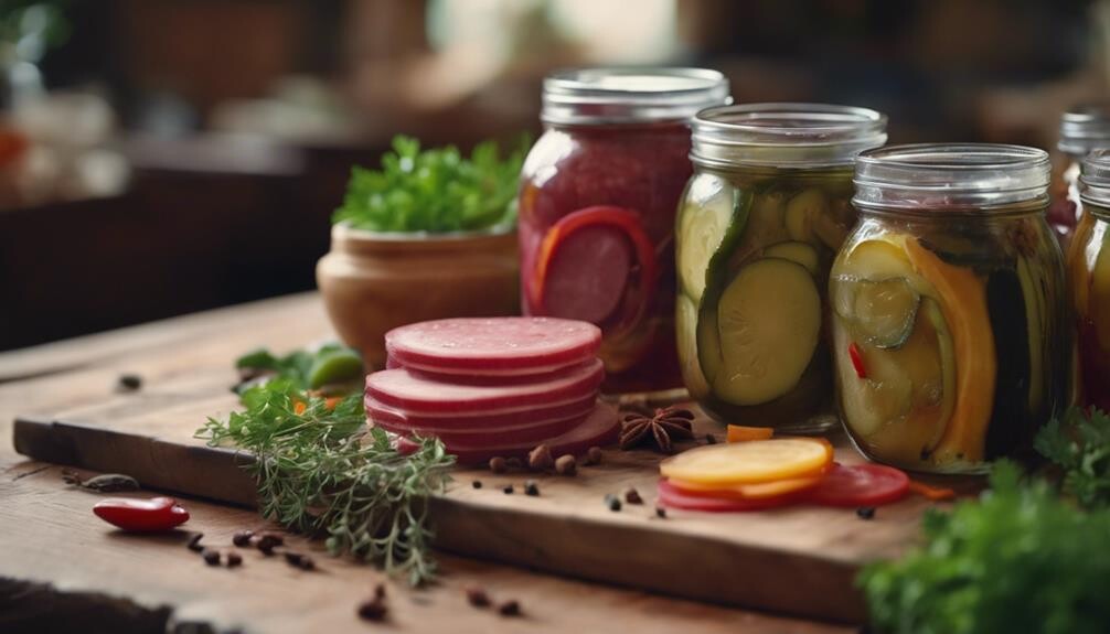 dill pickles in jars