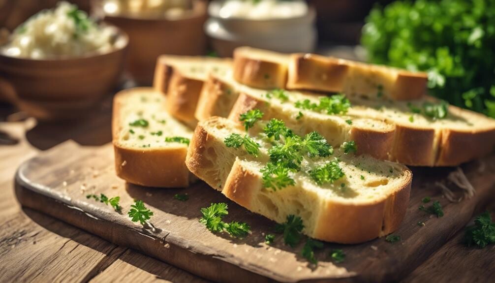fluffy savory garlic bread