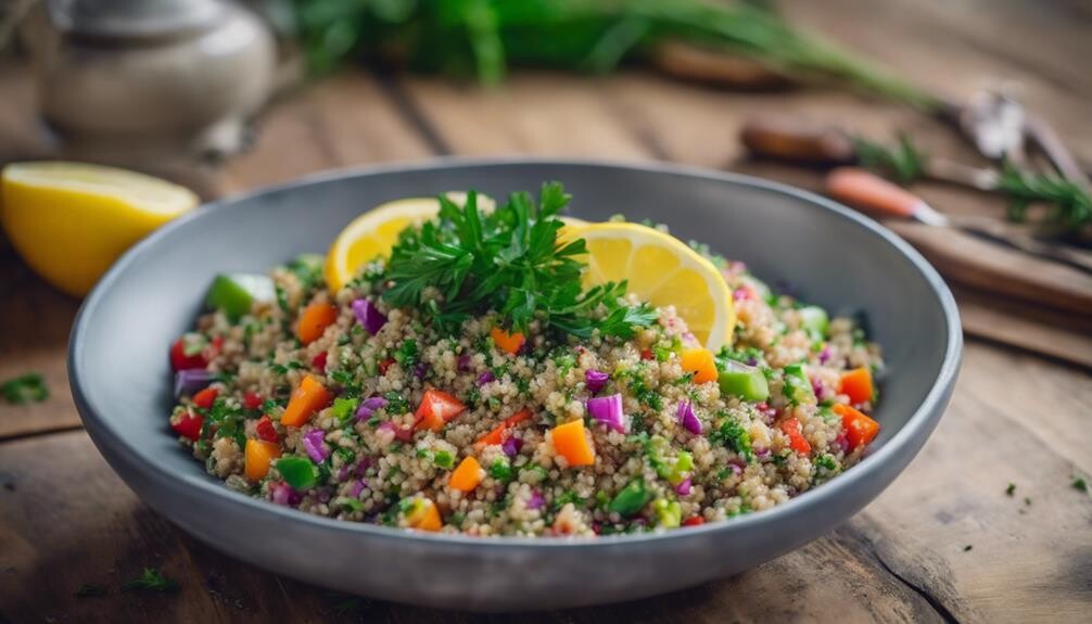 fresh flavorful quinoa dish