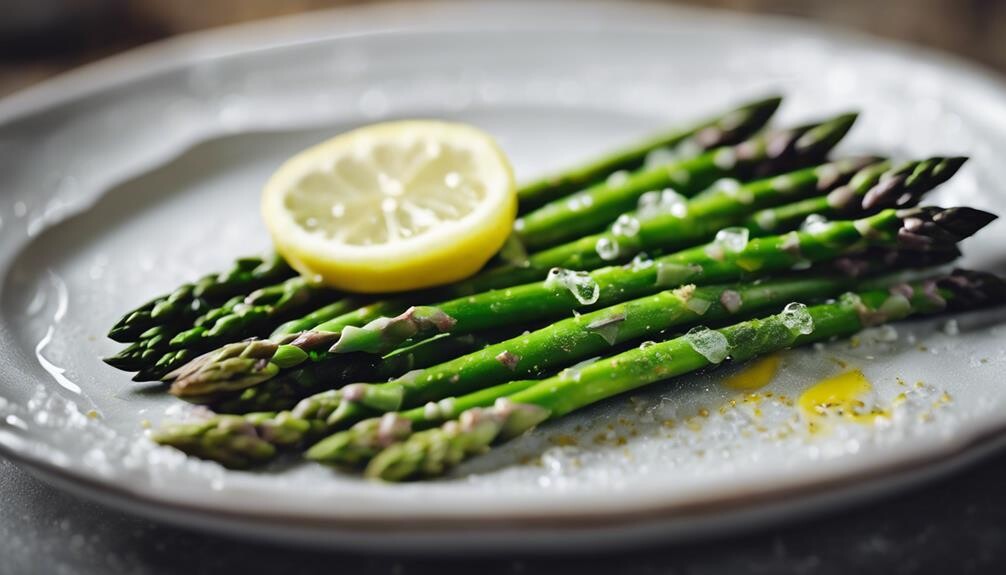 fresh green asparagus spears