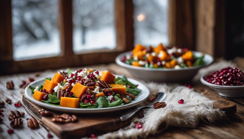 fresh greens and roots