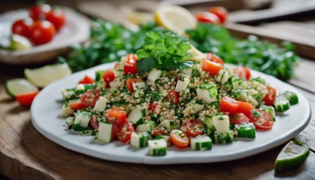 fresh herb and grain