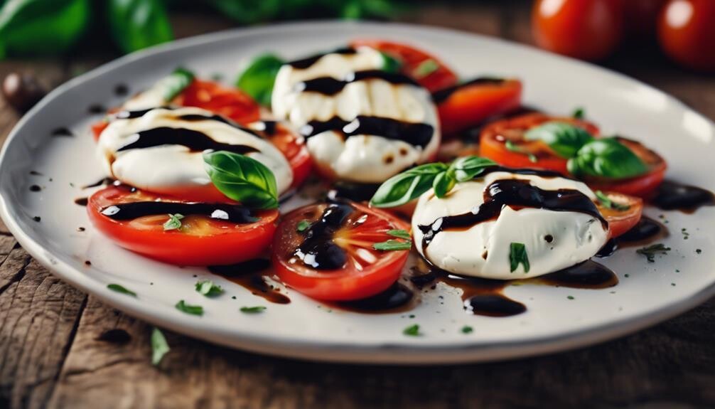 fresh mozzarella tomatoes basil