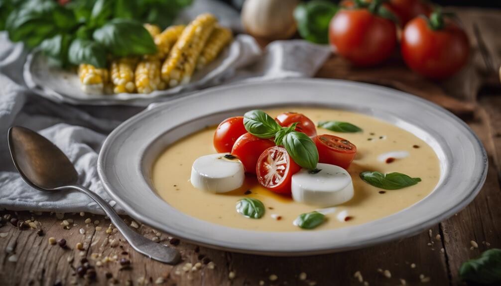 fresh mozzarella tomatoes basil