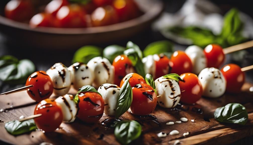 fresh mozzarella tomatoes basil