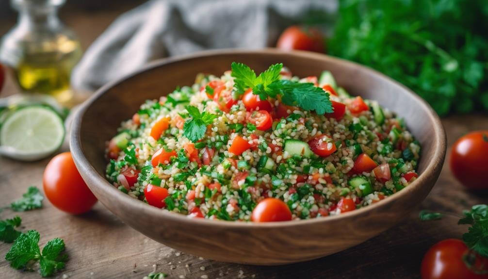 fresh parsley mint bulgur
