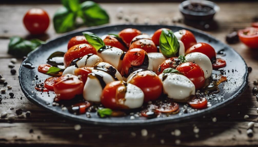 fresh tomato mozzarella basil