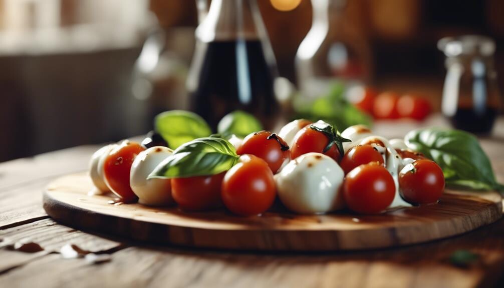 fresh tomatoes and mozzarella