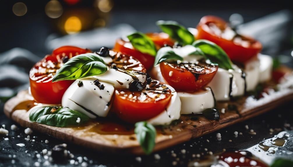 fresh tomatoes mozzarella basil
