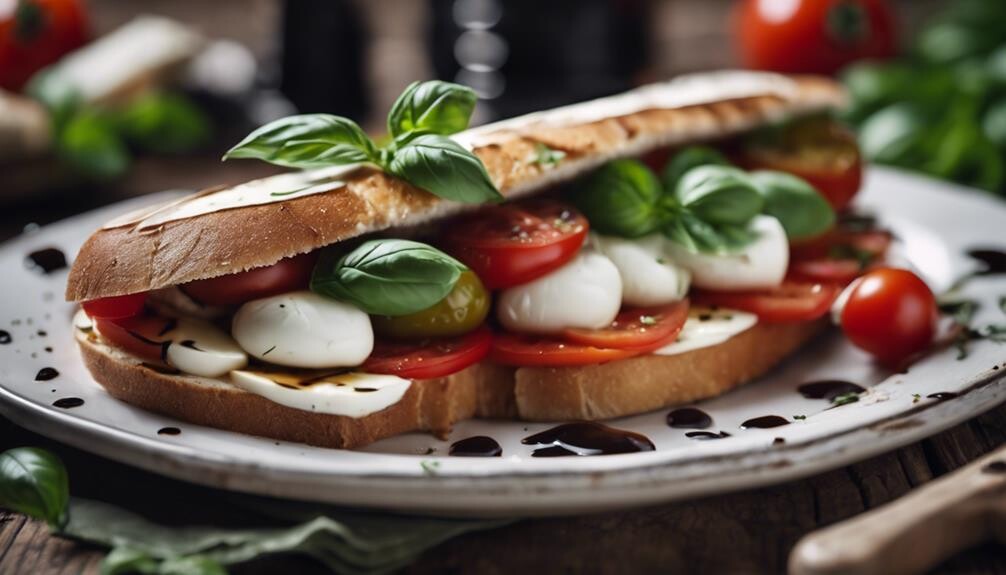fresh tomatoes mozzarella basil