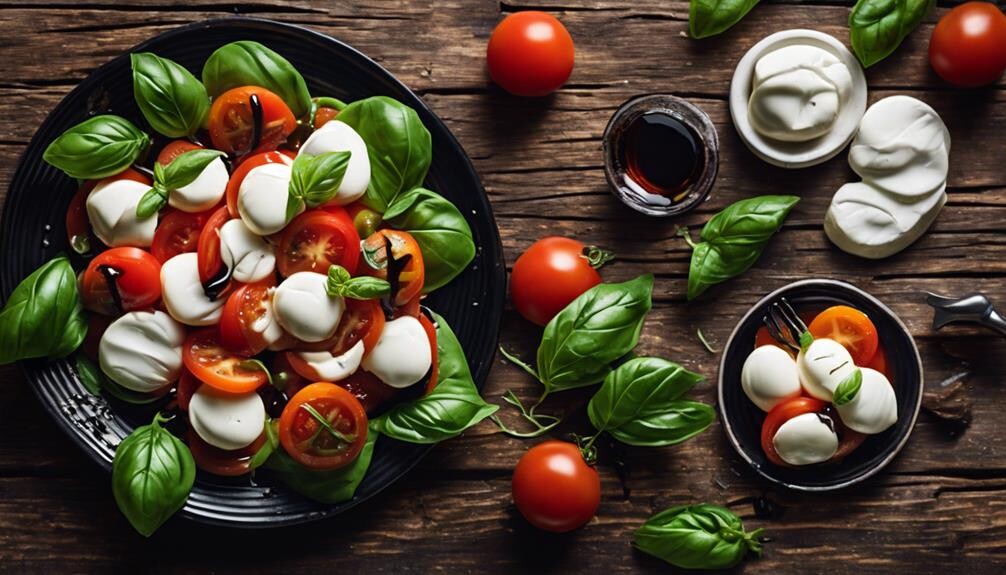 fresh tomatoes mozzarella basil