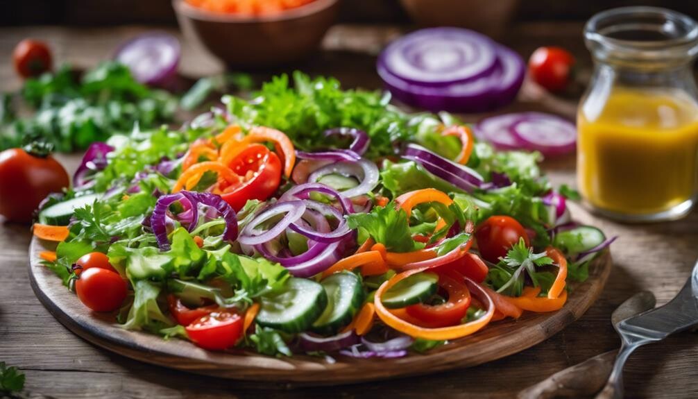fresh vegetables for lunch