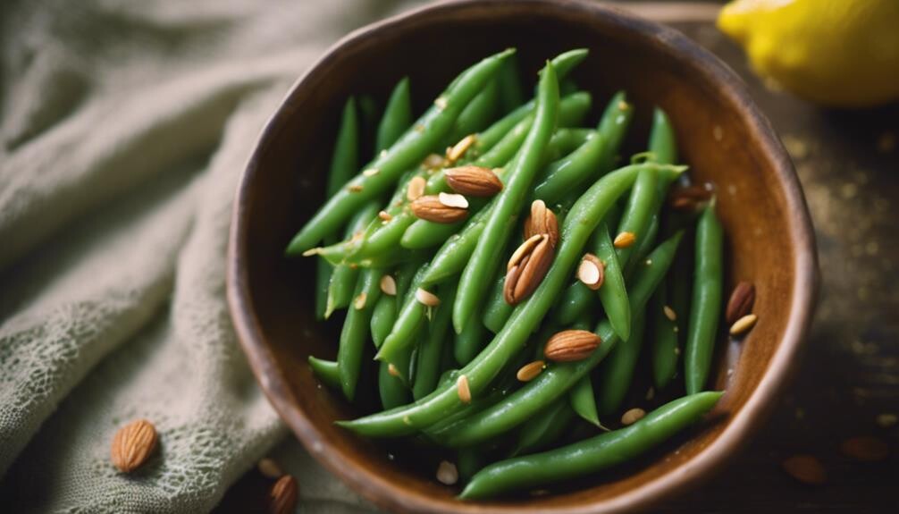 freshly picked green beans