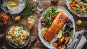fried salmon side dishes