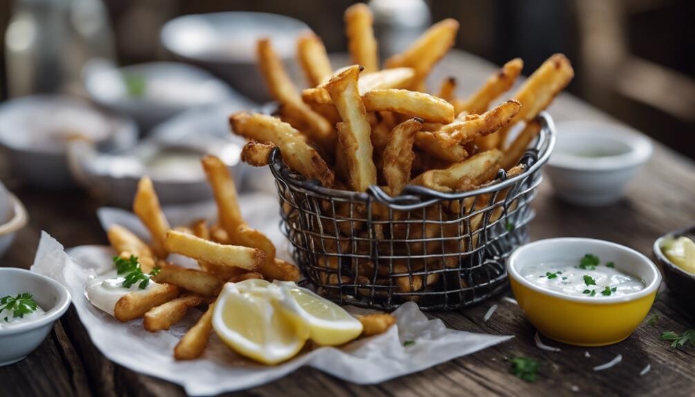 golden crispy potato fries