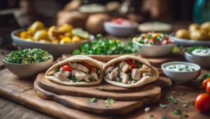 greek chicken pitas side dishes