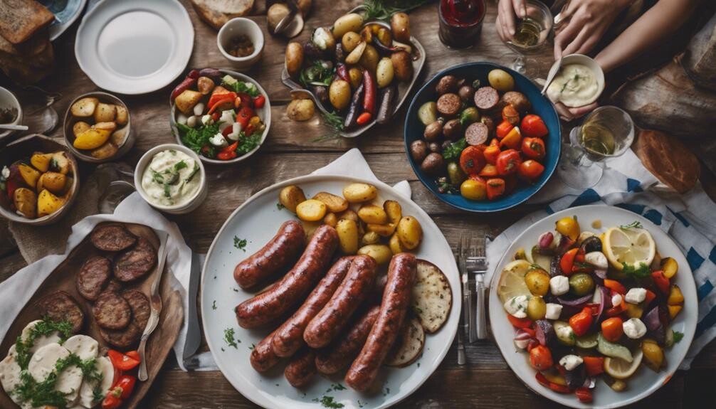 greek sausage side dishes