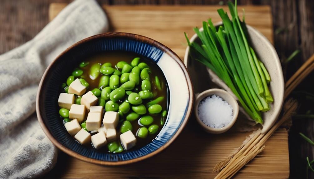 green soybean pods steamed