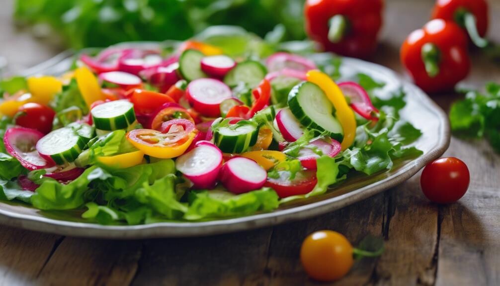 healthy and colorful mix