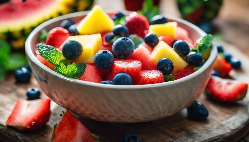 healthy and colorful mix