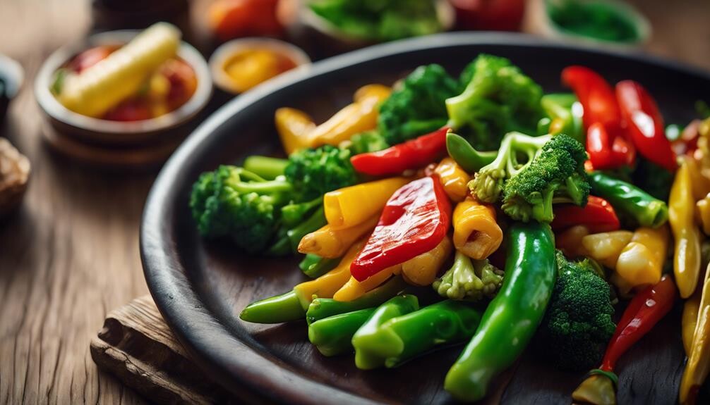 healthy and colorful veggies