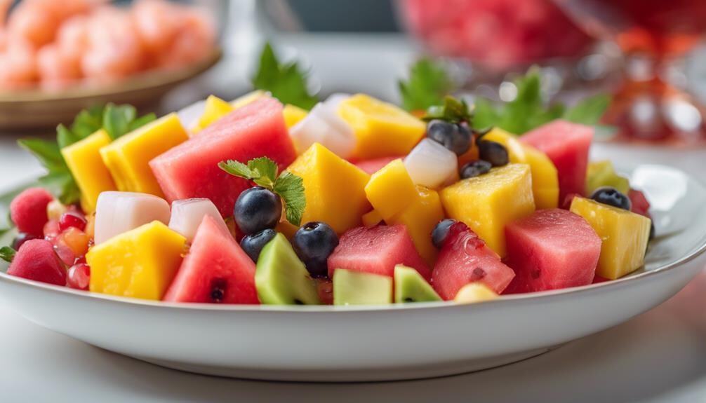 healthy colorful delicious treat