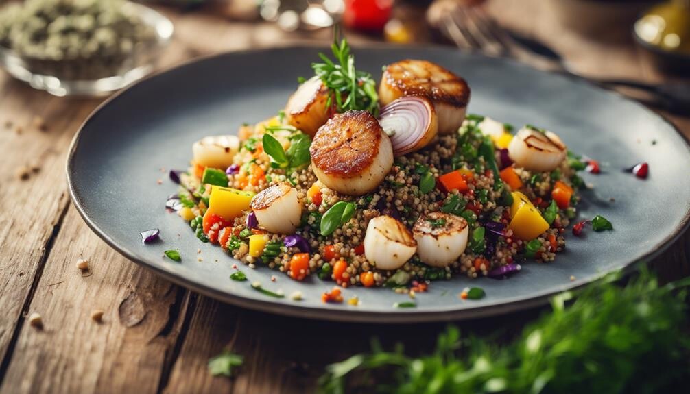 healthy colorful protein packed dish